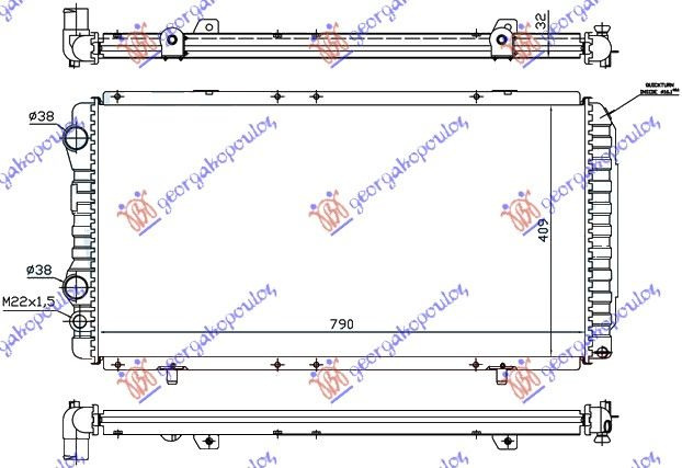 Radiator Apa - Citroen Jumper 1994 , 1301n3