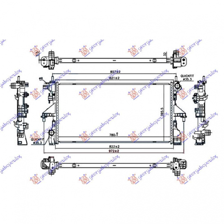 Radiator Apa - Citroen Jumper 2006 , 1330q3