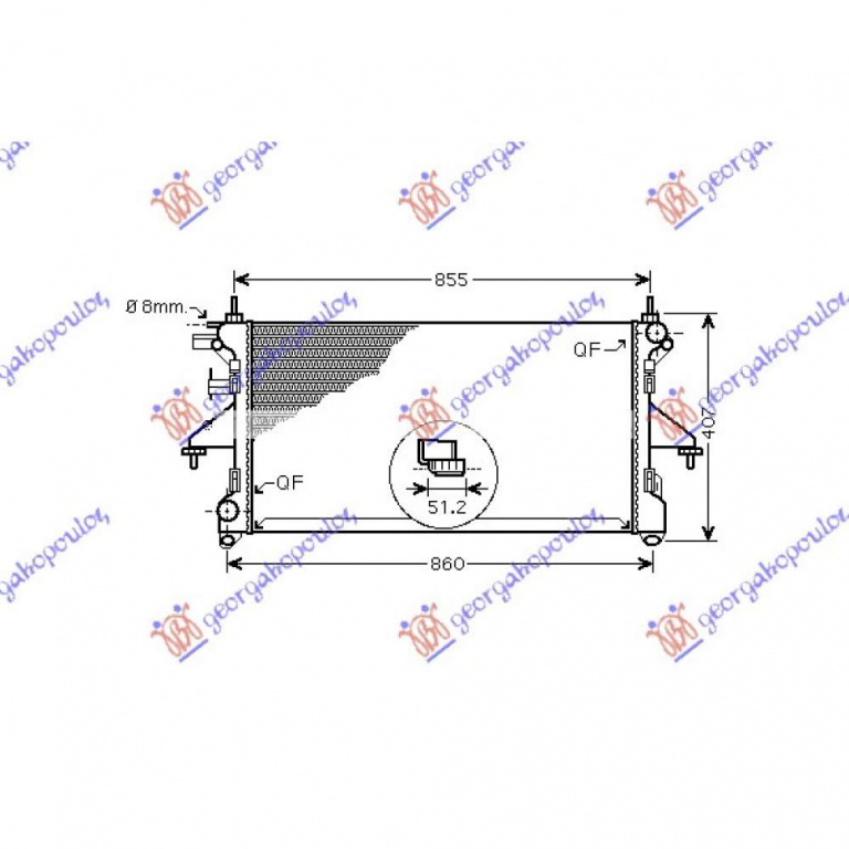 Radiator Apa - Citroen Jumper 2006 , 1347700080