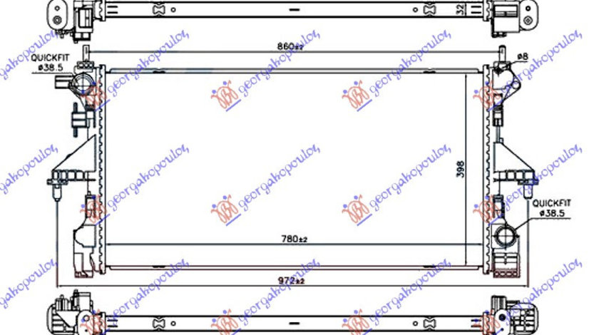 Radiator Apa - Citroen Jumper 2014 , 1613996580