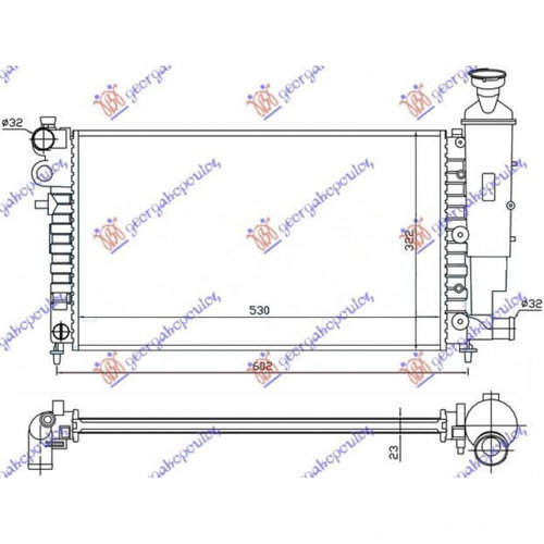 Radiator Apa - Citroen Saxo 1999 , 1301sq