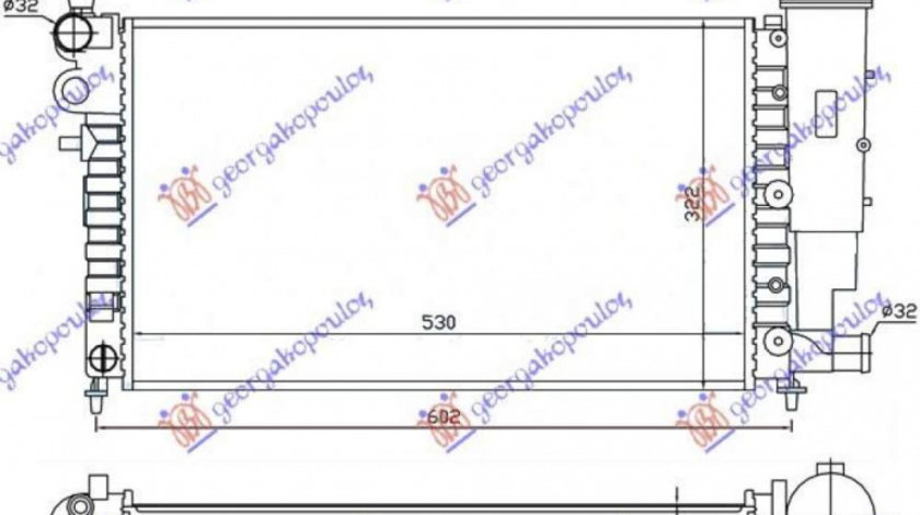 Radiator Apa - Citroen Saxo 1999 , 1301sq