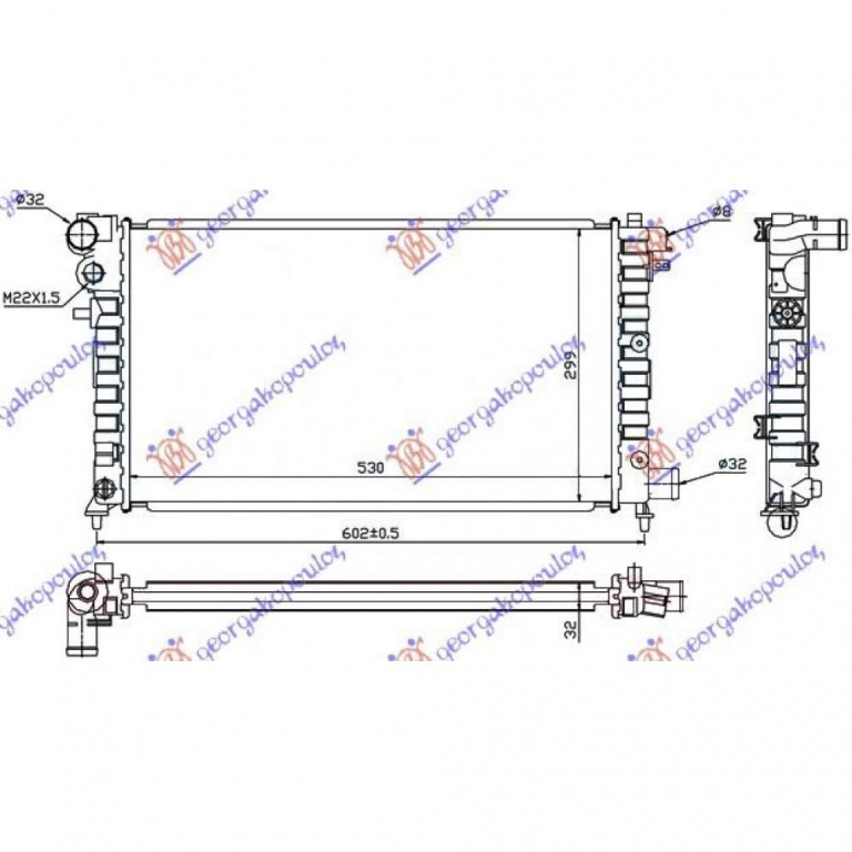 Radiator Apa - Citroen Saxo 1999 , 133092