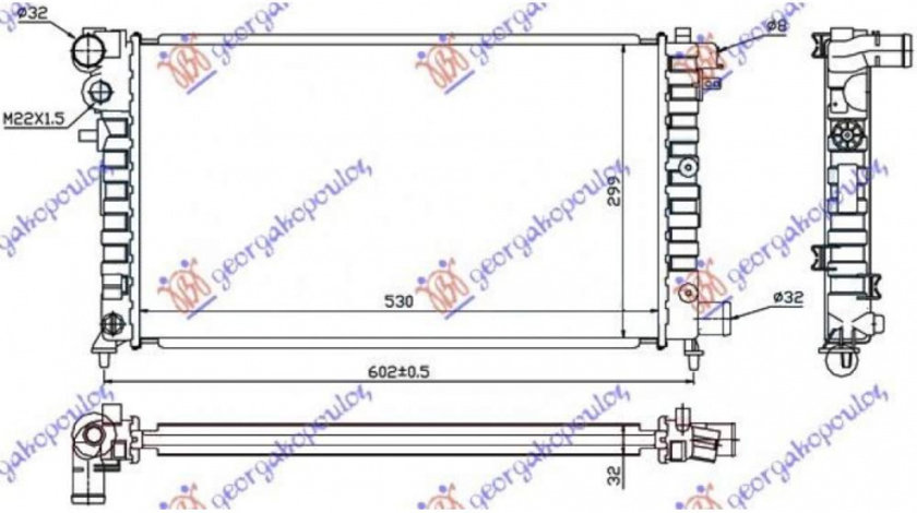 Radiator Apa - Citroen Saxo 1999 , 133092