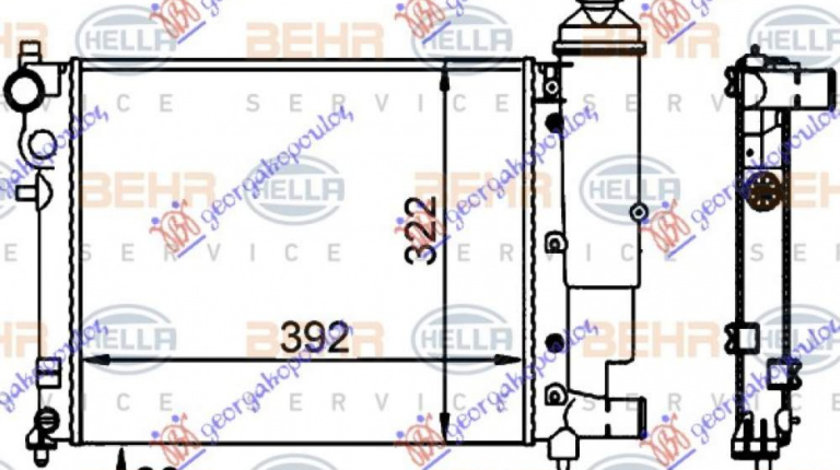 Radiator Apa - Citroen Saxo 1999 , 1330a8