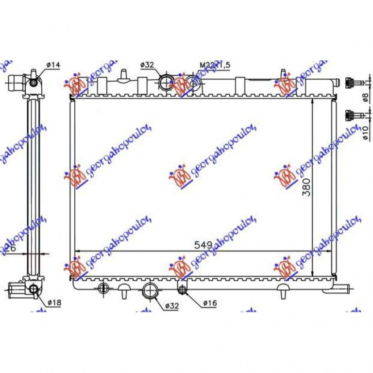Radiator Apa - Citroen Xsara 2000 , 1330.82
