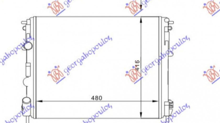 Radiator Apa - Dacia Logan-Mcv 2005 , 7700428082