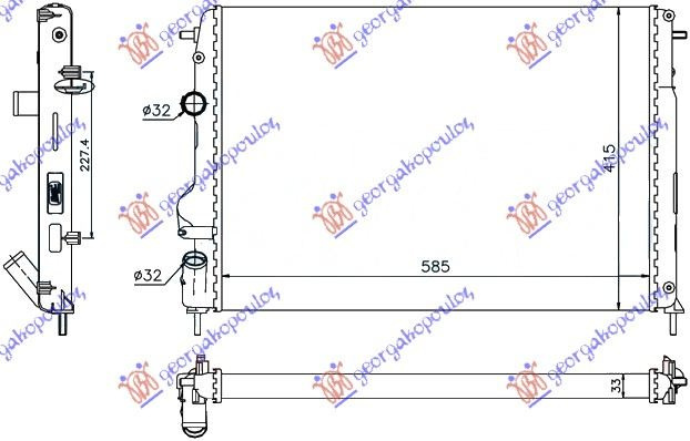 Radiator Apa - Dacia Logan-Mcv 2005 , 8200.189.288
