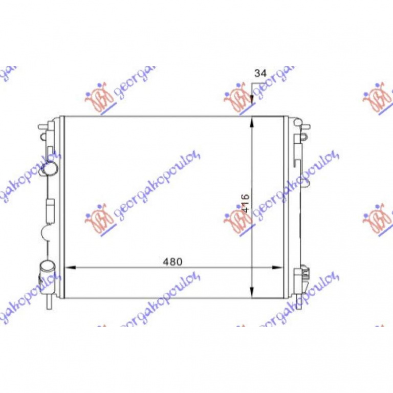 Radiator Apa - Dacia Logan-Mcv 2008 , 7700428082
