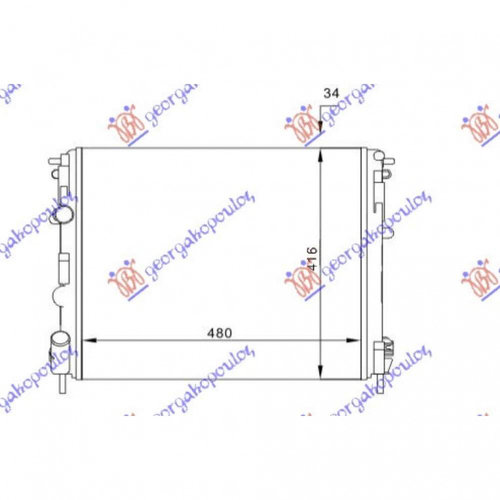 Radiator Apa - Dacia Logan-Mcv 2008 , 7700428082