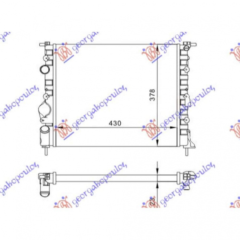 Radiator Apa - Dacia Logan-Mcv 2008 , 7700428082