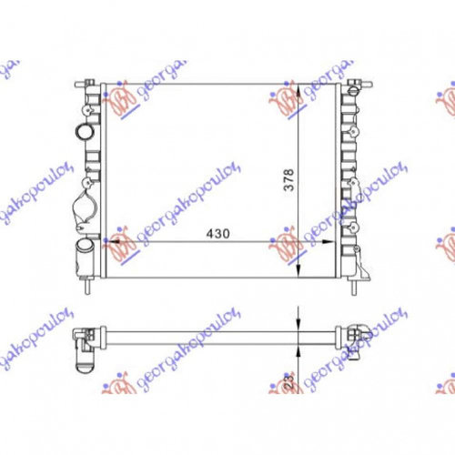 Radiator Apa - Dacia Logan-Mcv 2008 , 7700428082