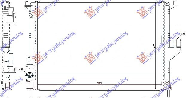 Radiator Apa - Dacia Logan-Mcv 2008 , 8200735039