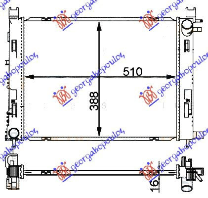 Radiator Apa - Dacia Logan-Mcv 2012 , 214100078r