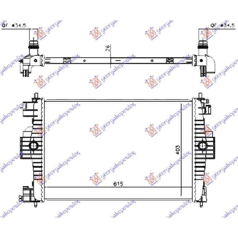 Radiator Apa - Ds Ds5 2015 , 1330z2