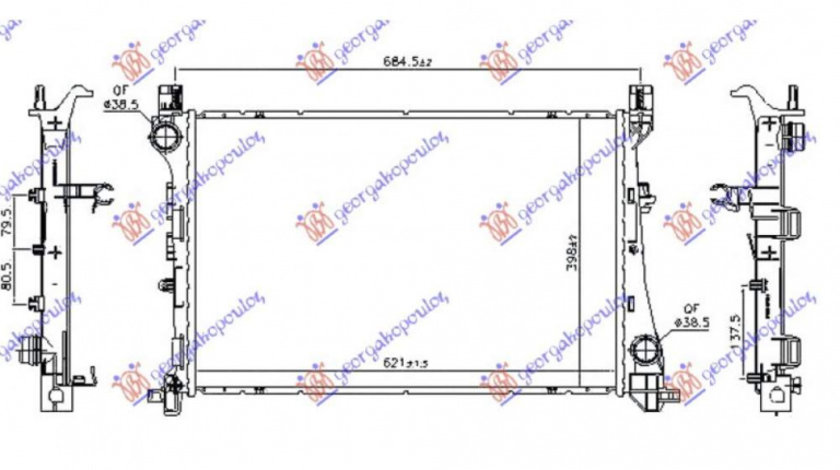 Radiator Apa - Fiat 500 L 2017 , 51887898