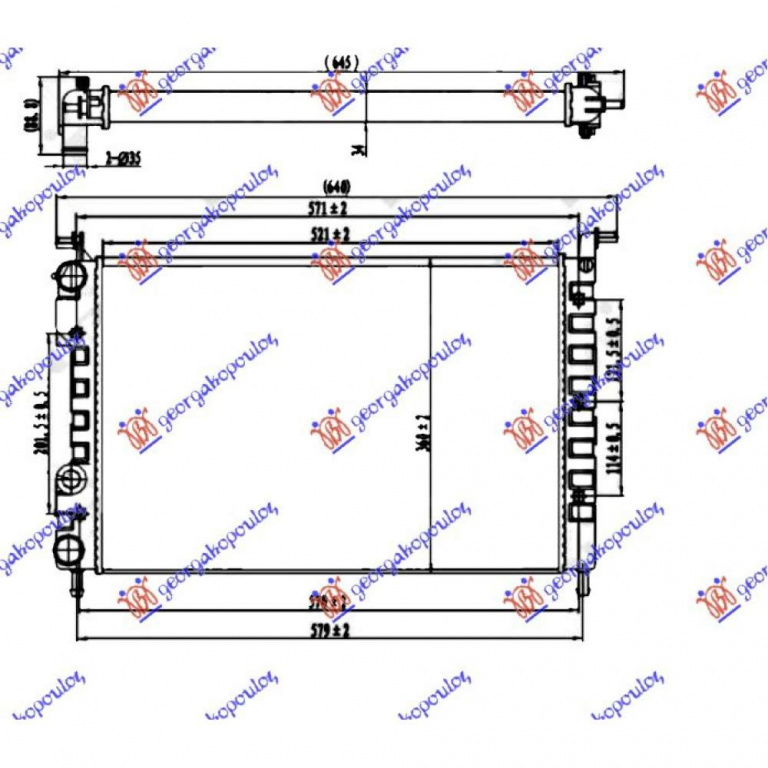 Radiator Apa - Fiat Albea 2005 , 46826678