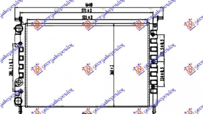 Radiator Apa - Fiat Albea 2005 , 46826678