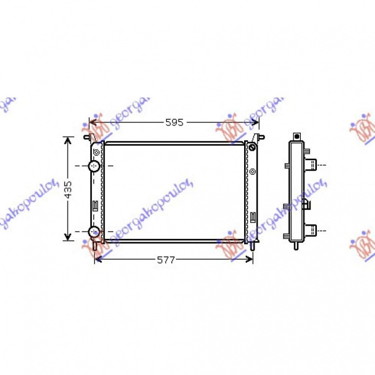 Radiator Apa - Fiat Albea 2005 , 51718122