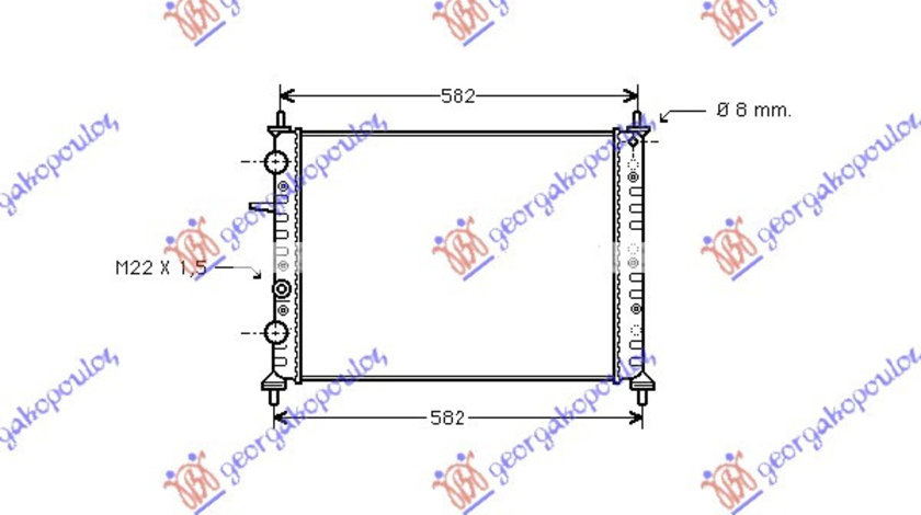 Radiator Apa - Fiat Brava 1995 , 71735369