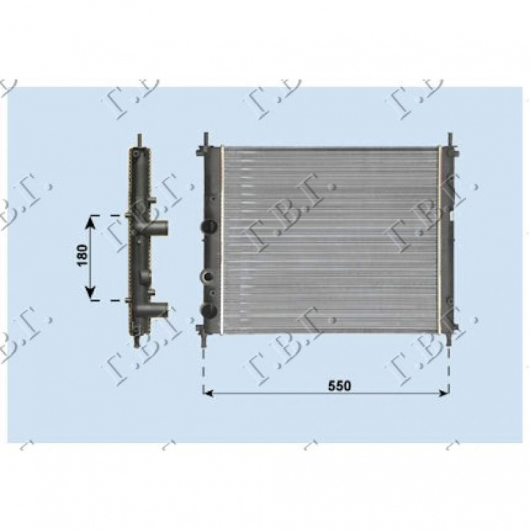 Radiator Apa - Fiat Bravo 1995 , 46525657