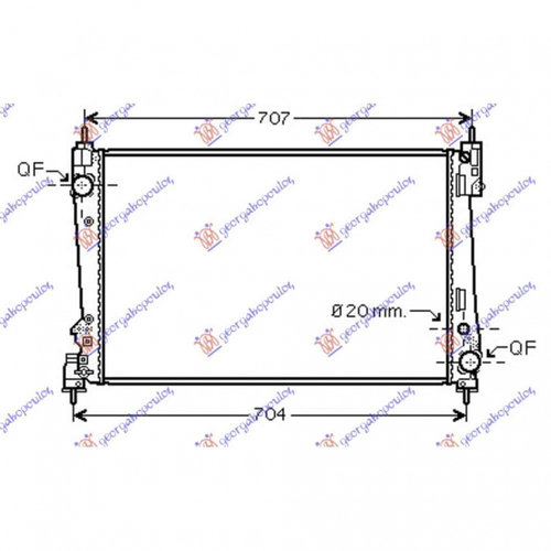 Radiator Apa - Fiat Bravo 2007 , 51896964