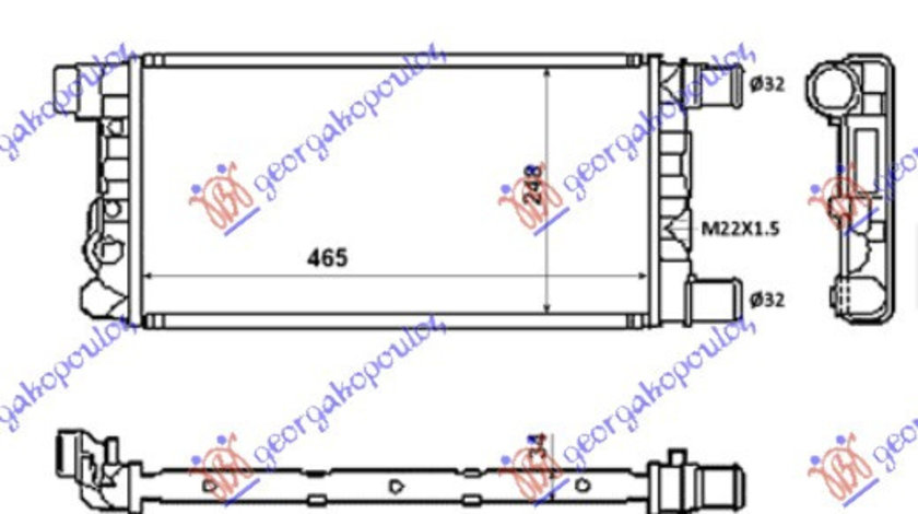 Radiator Apa - Fiat Cinquecento 1993 , 46783702