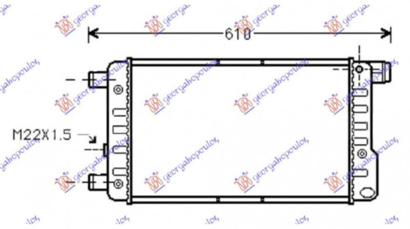 Radiator Apa - Fiat Cinquecento 1993 , 7700881