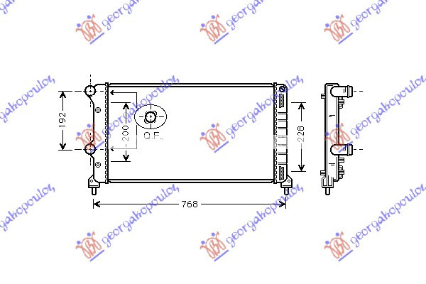 Radiator Apa - Fiat Doblo 2001 , 51861635