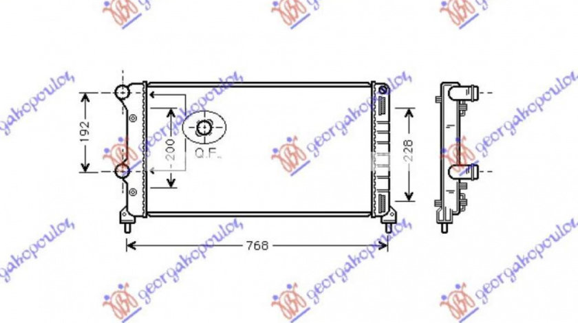 Radiator Apa - Fiat Doblo 2005 , 46749003