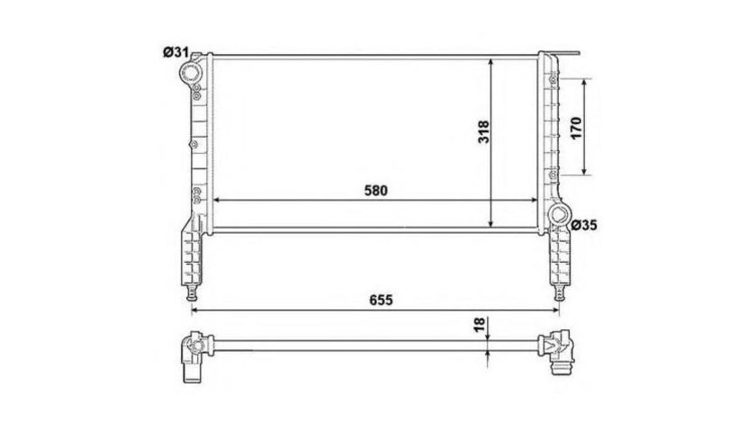 Radiator apa Fiat DOBLO Cargo (223) 2000-2016 #3 109313