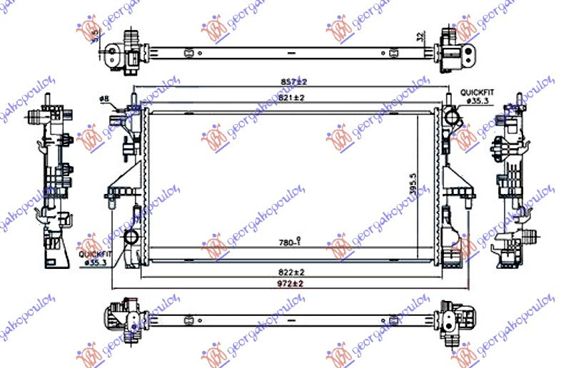 Radiator Apa - Fiat Ducato 2014 , 1382427080