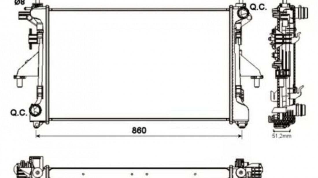 Radiator apa Fiat DUCATO bus (250, 290) 2006-2016 #2 02042037