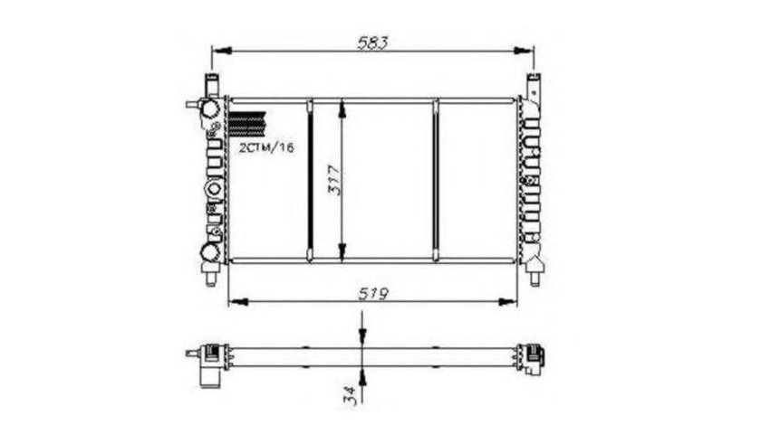 Radiator apa Fiat FIORINO caroserie (146) 1988-2016 #2 01042024