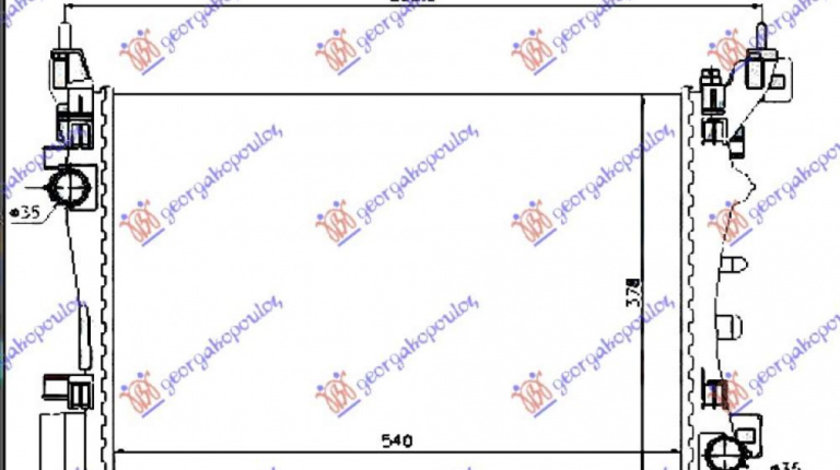 Radiator Apa - Fiat Grande Punto 2005 , 51864284