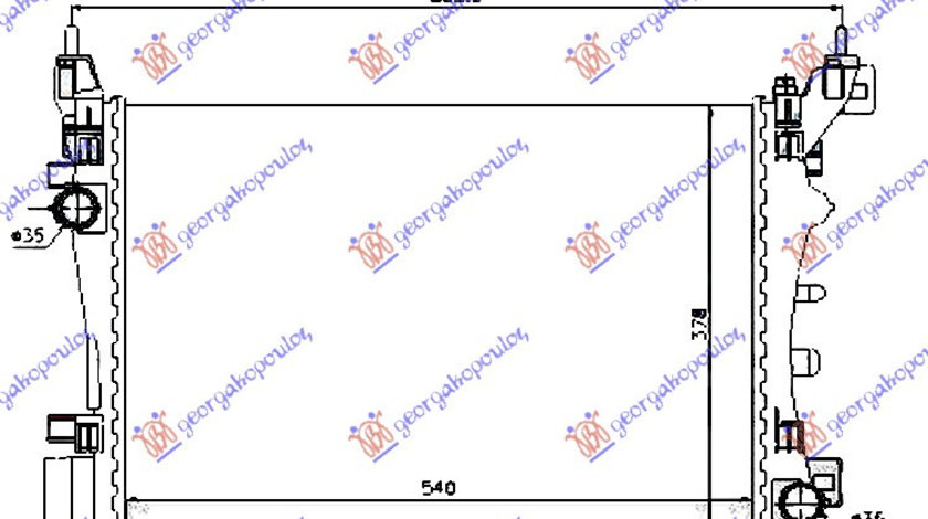 Radiator Apa - Fiat Grande Punto 2005 , 55700447