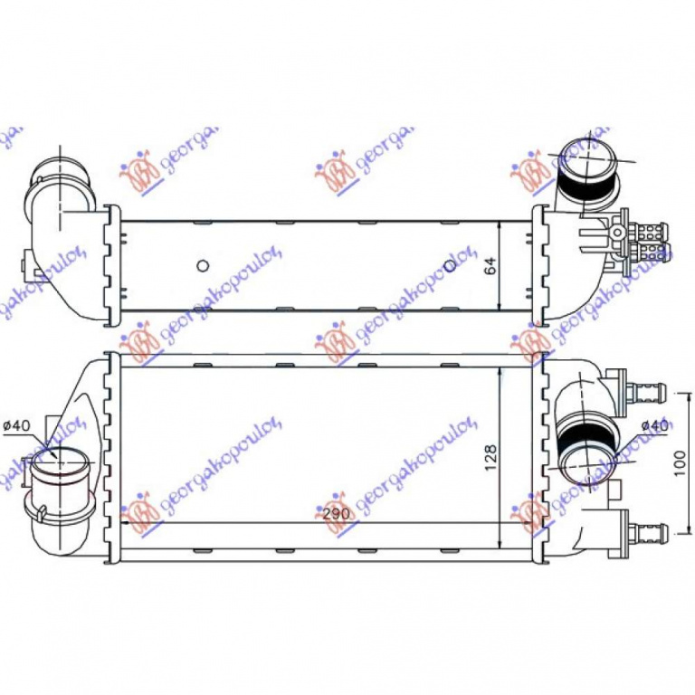 Radiator Apa - Fiat Idea 2004 , 46834067