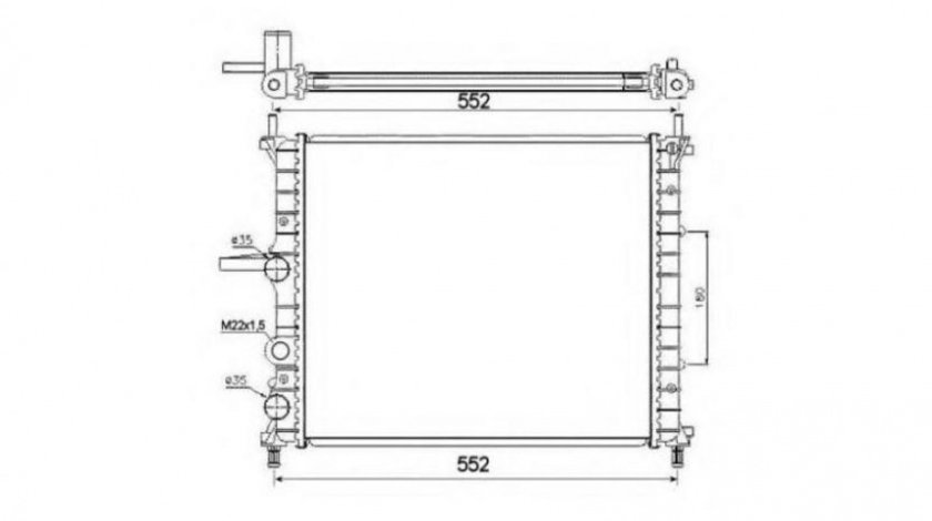 Radiator apa Fiat MAREA (185) 1996-2007 #2 01043020