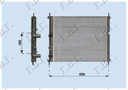 Radiator Apa - Fiat Multipla 1998 , 51745120