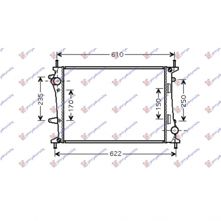 Radiator Apa - Fiat Multipla 1998 , 51867532