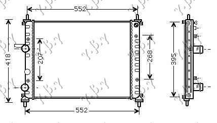 Radiator Apa - Fiat Multipla 2004 , 51745120
