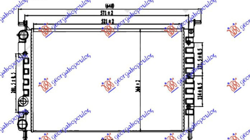 Radiator Apa - Fiat Palio 1999 , 46417050