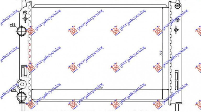 Radiator Apa - Fiat Palio 1999 , 46833511