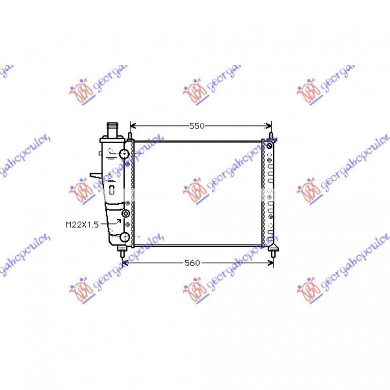 Radiator Apa - Fiat Panda 1982 , Se141117000a