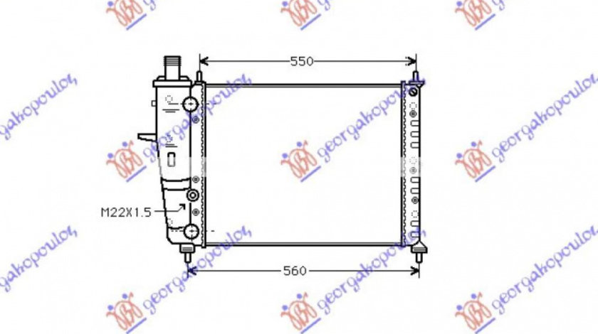 Radiator Apa - Fiat Panda 1982 , Se141117000a