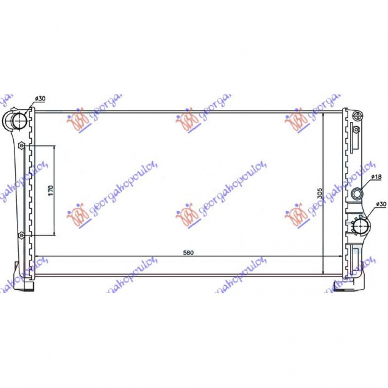 Radiator Apa - Fiat Punto 2003 , 46834067