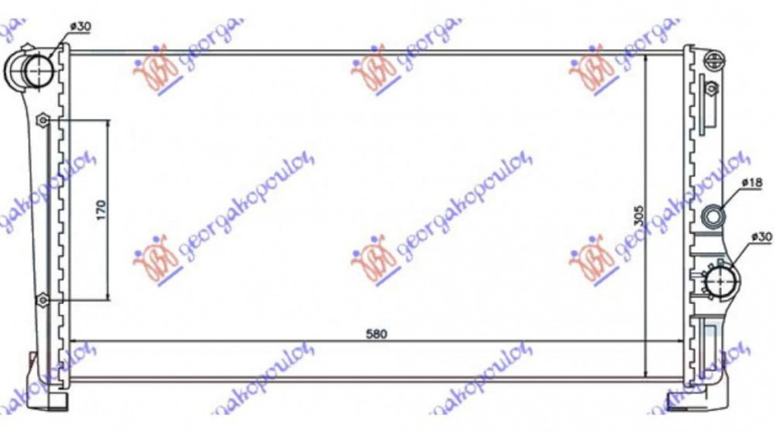 Radiator Apa - Fiat Punto 2003 , 46834067