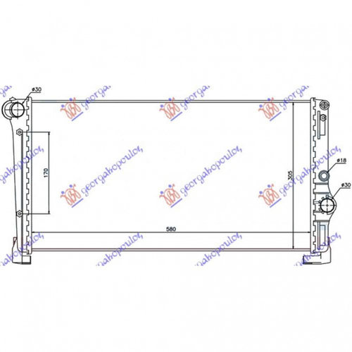 Radiator Apa - Fiat Punto 2003 , 46834067