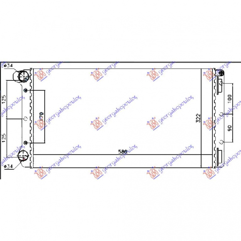 Radiator Apa - Fiat Punto 2003 , 51708727