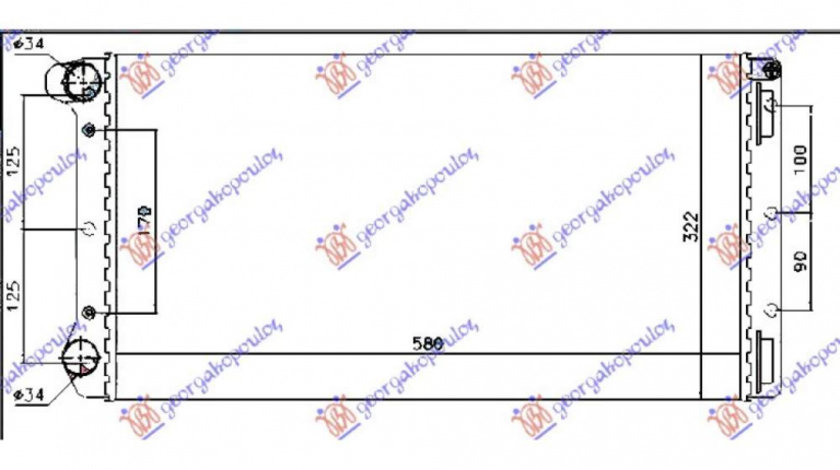 Radiator Apa - Fiat Punto 2003 , 51708727